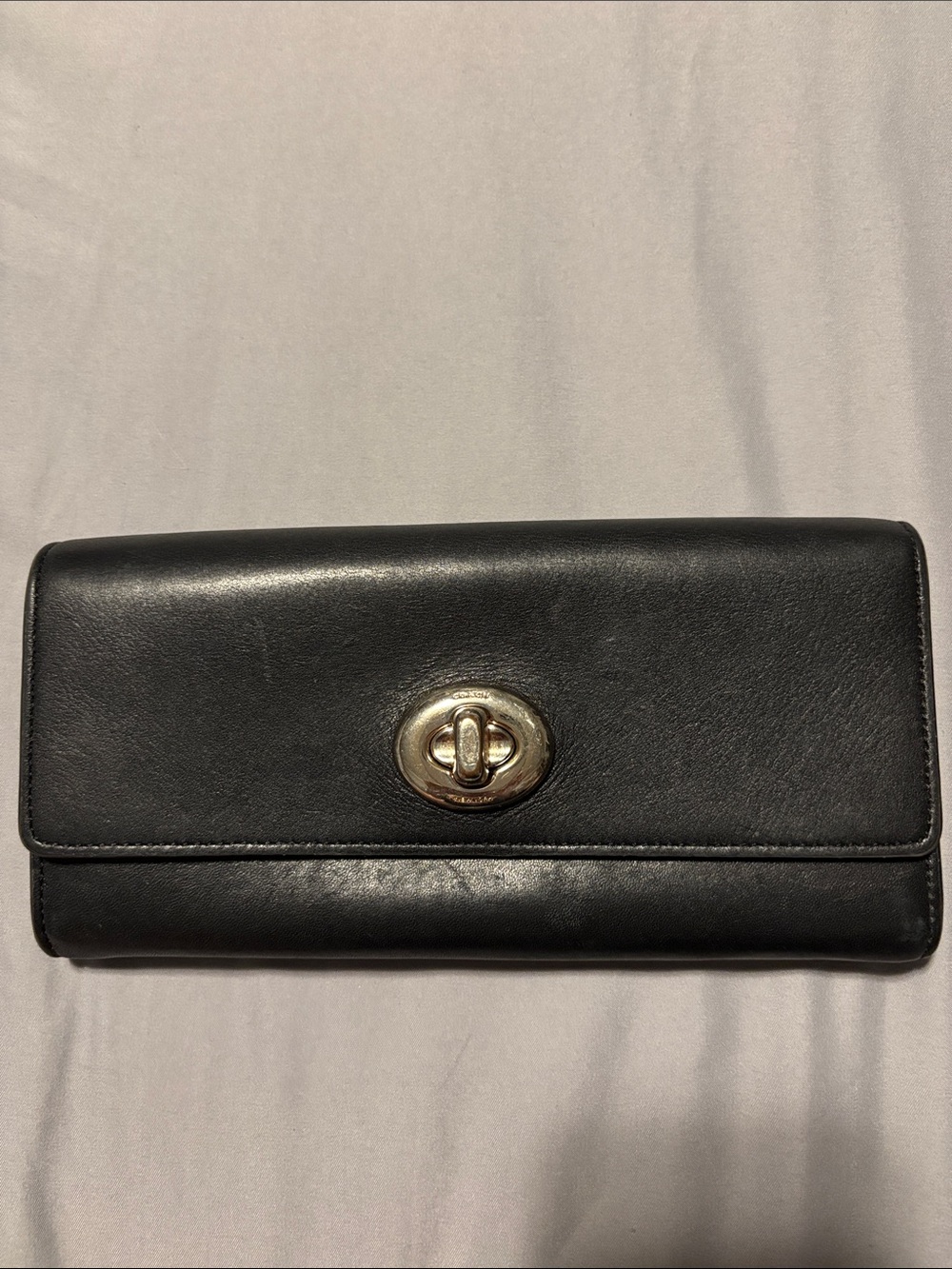 Vintage Coach Turn-lock slim Wallet